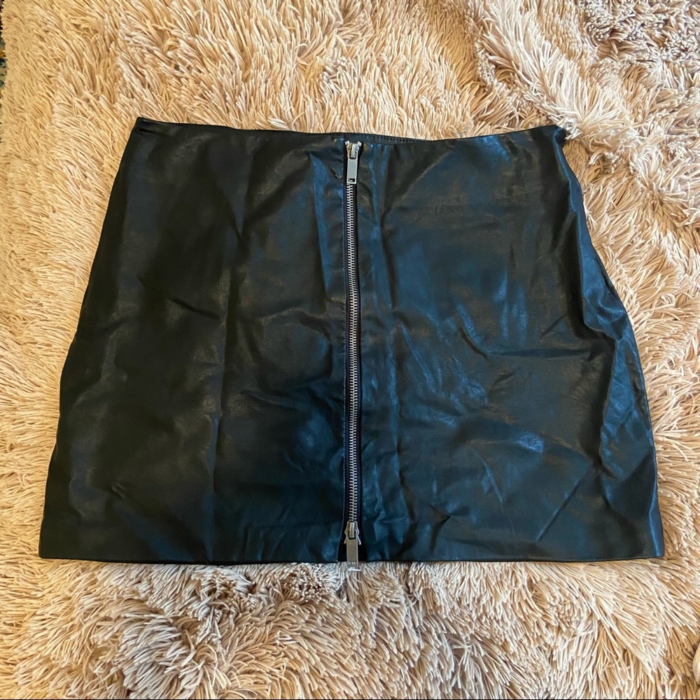 Zara Faux Leather Skirt